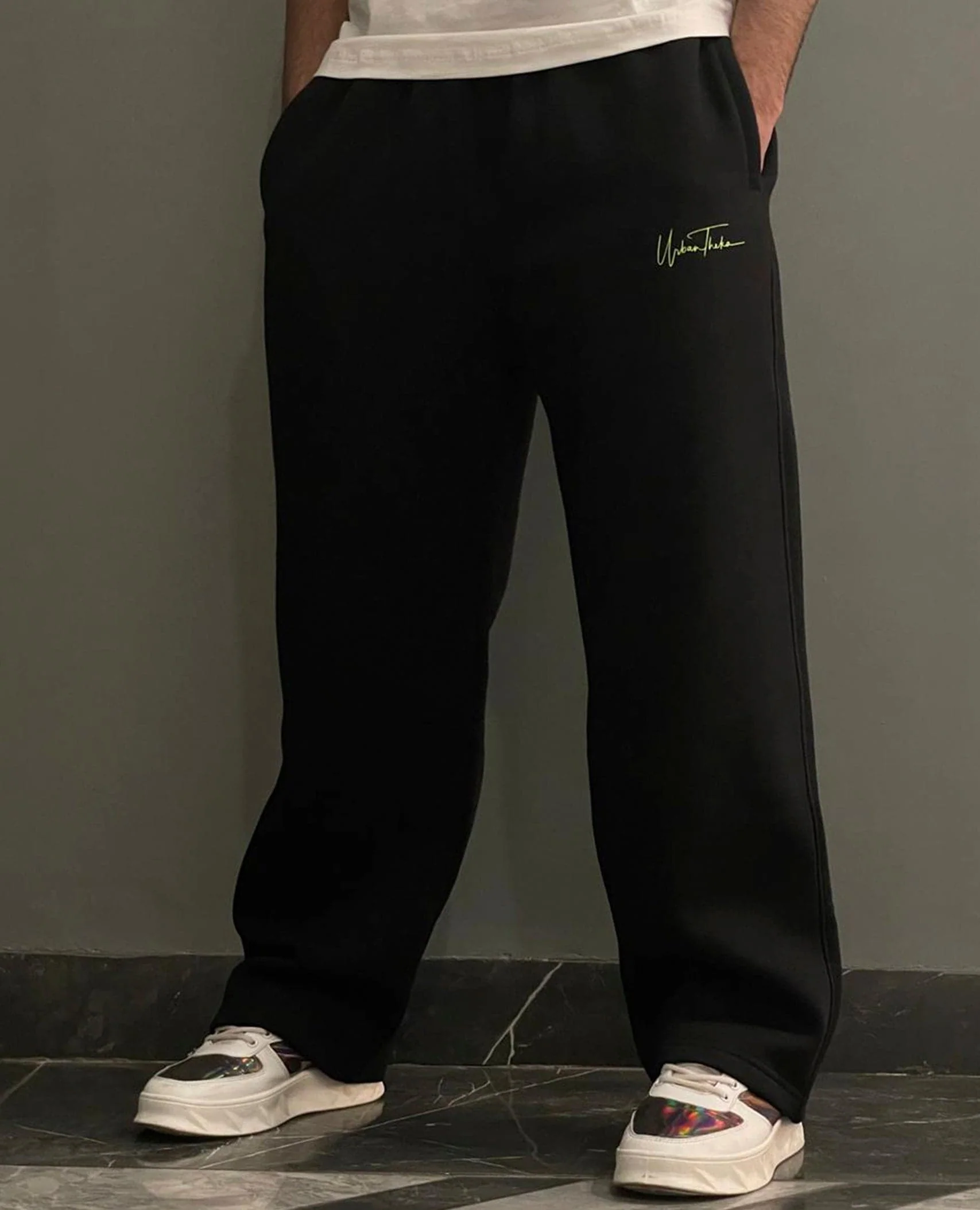 Warm Straight Fit Black Lowers