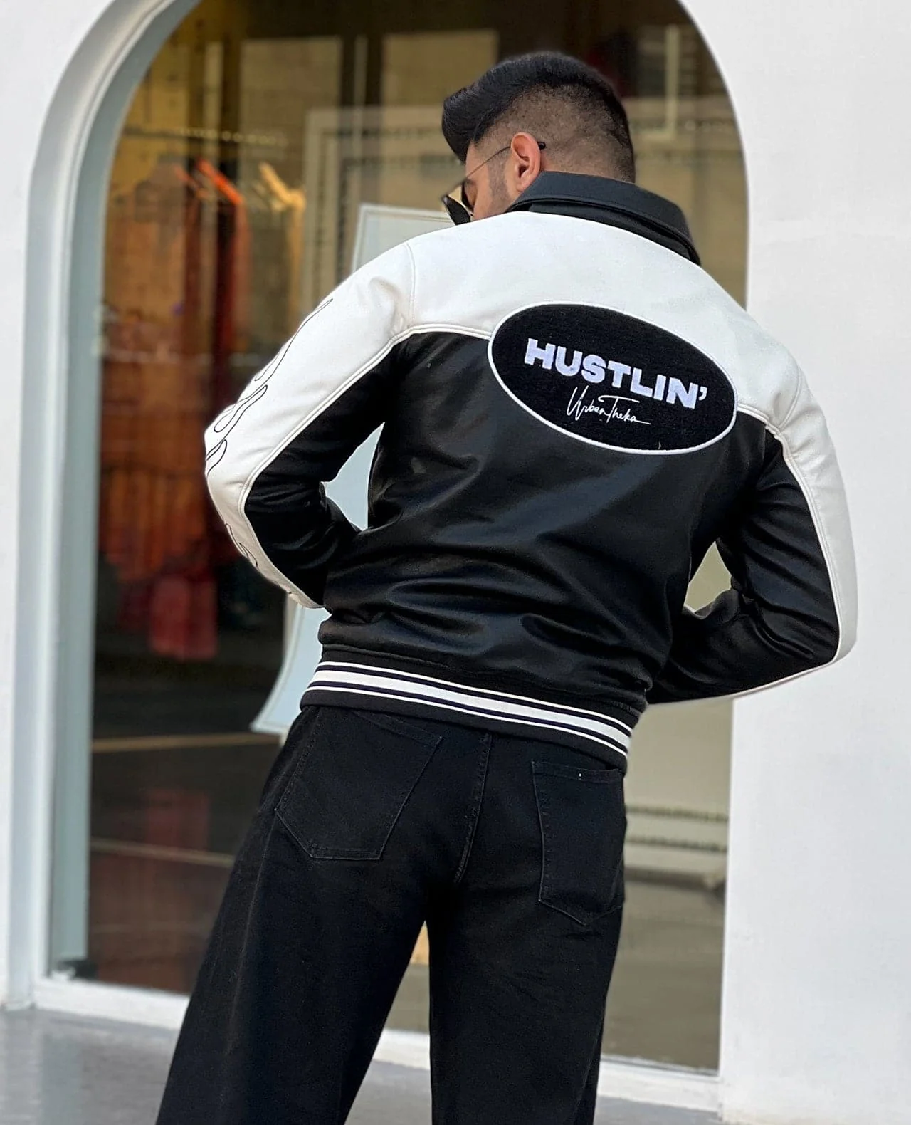 Hustlin' Racing Leather Jacket