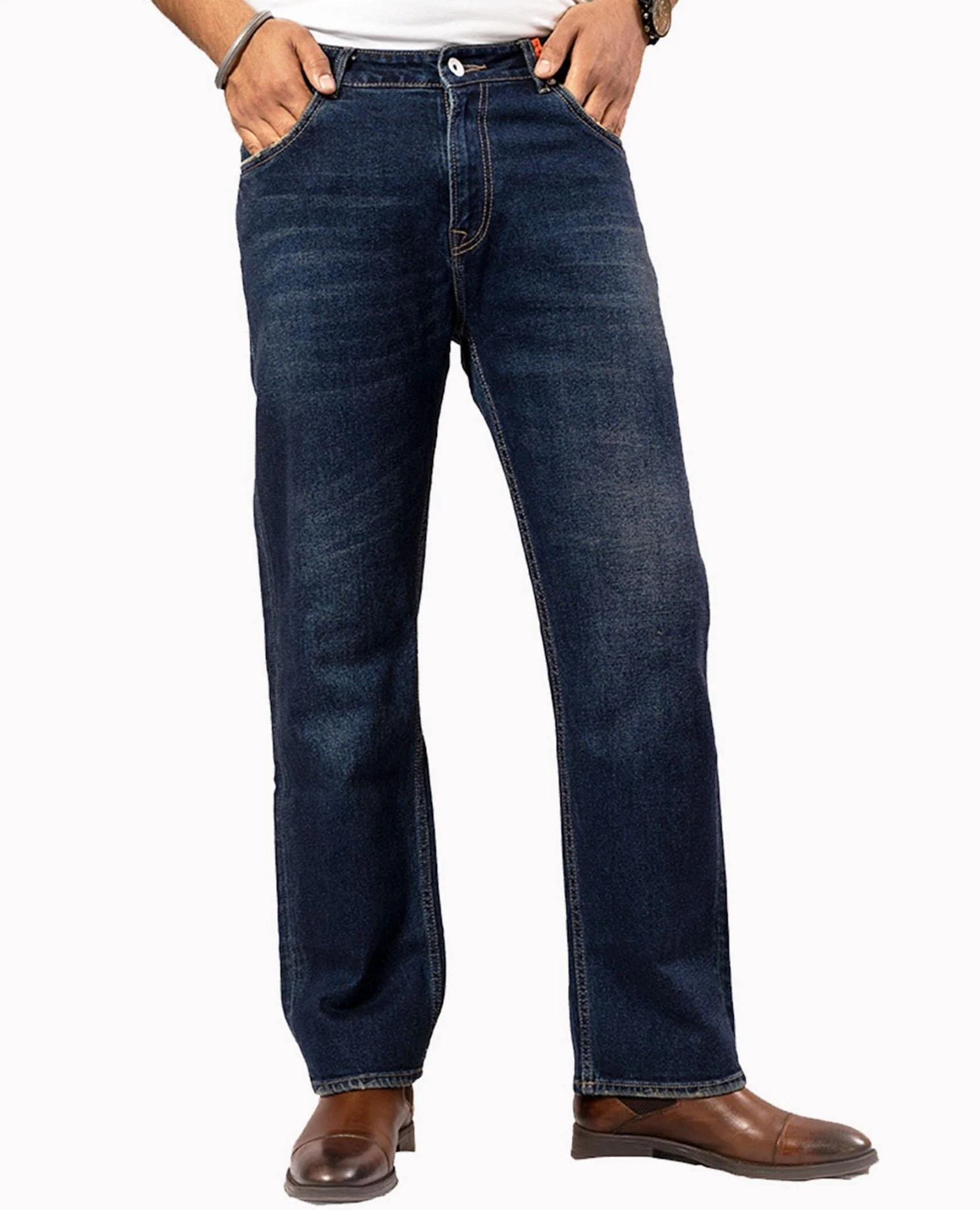 Blue Straight Fit Jeans