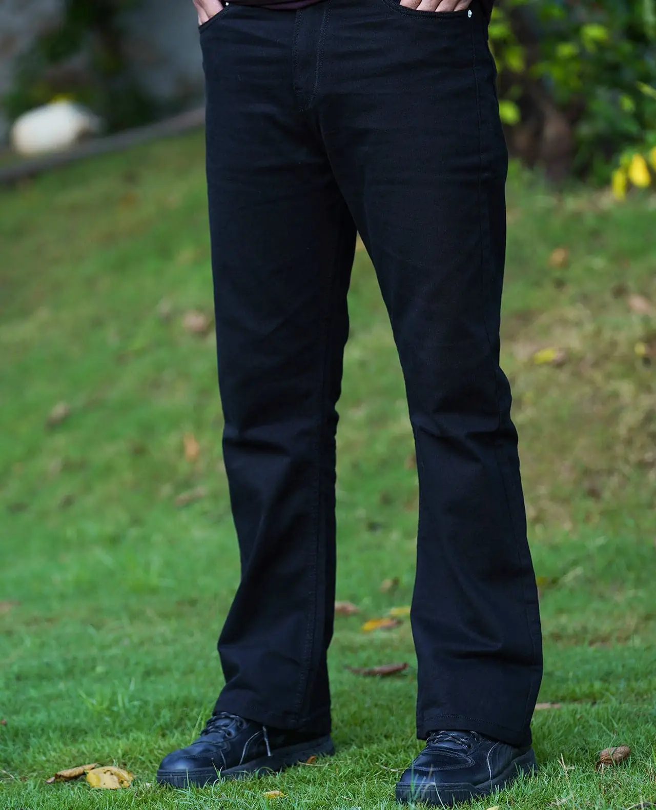 Jet Black Bootcut Jeans