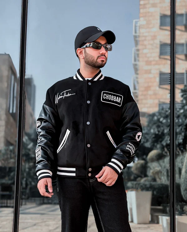Chobbar Black Varsity Jacket